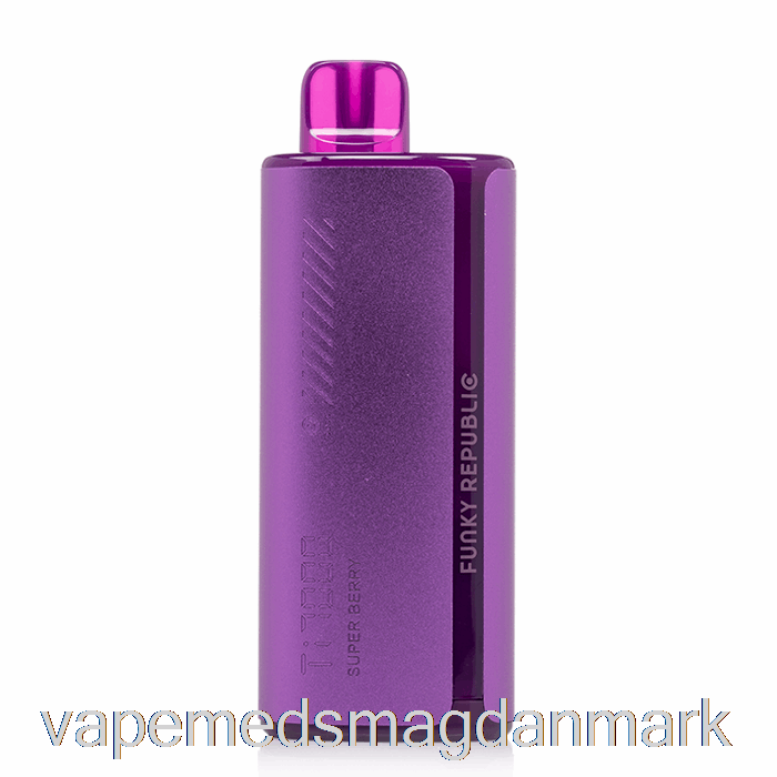 Vape Med Smag Funky Lands Ti7000 Engangs Super Bær